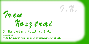 iren nosztrai business card